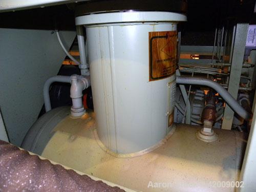 Used Sullair Rotary Screw Air Compressor, model 20-100L. Single stage, air cooled. Approximately 575 cfm at 100/110 psig. Driven by a 100 hp, 3/60/230/460 volt, 1770 rpm motor. Includes a control pan...