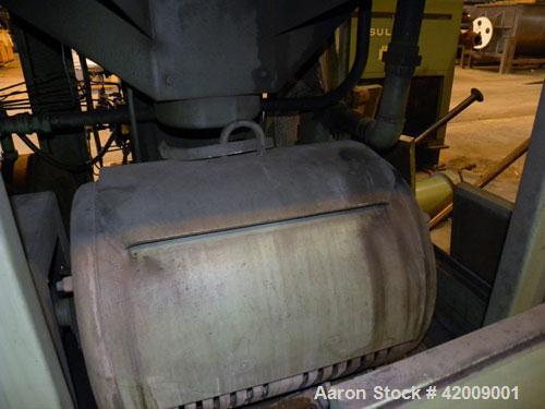 Used Sullair Rotary Screw Air Compressor, model 25-200H ACAC. Single stage, air cooled. Approximately 1218 cfm at 115/125 psig. Driven by a 200 hp, 3/60/460 volt, 1780 rpm motor. Includes a control p...