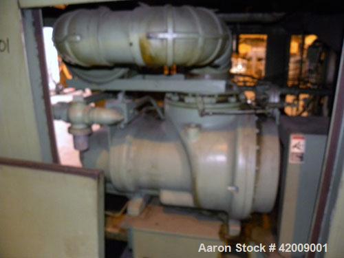 Used Sullair Rotary Screw Air Compressor, model 25-200H ACAC. Single stage, air cooled. Approximately 1218 cfm at 115/125 psig. Driven by a 200 hp, 3/60/460 volt, 1780 rpm motor. Includes a control p...