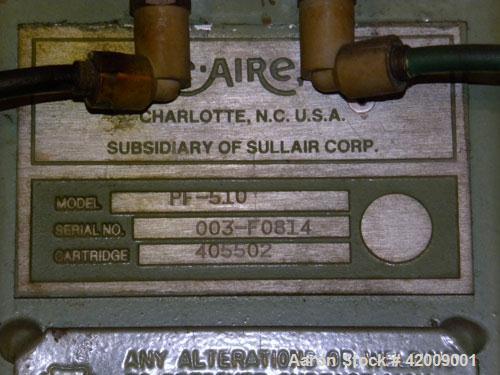 Used Sullair Rotary Screw Air Compressor, model 25-200H ACAC. Single stage, air cooled. Approximately 1218 cfm at 115/125 psig. Driven by a 200 hp, 3/60/460 volt, 1780 rpm motor. Includes a control p...