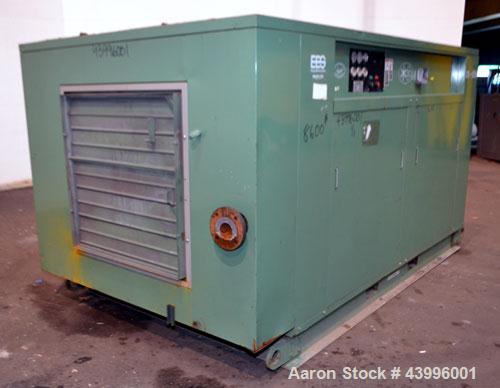 Used Sullair Air Cooled Rotary Screw Air Compressor, Model 25-200H ACAC. Approximately 900 cfm at 150 psig. Driven by a 250hp, 3/60/460 volt, 1770 rpm motor. Includes a control panel, and sound enclo...