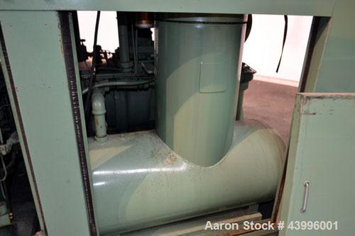 Used Sullair Air Cooled Rotary Screw Air Compressor, Model 25-200H ACAC. Approximately 900 cfm at 150 psig. Driven by a 250hp, 3/60/460 volt, 1770 rpm motor. Includes a control panel, and sound enclo...