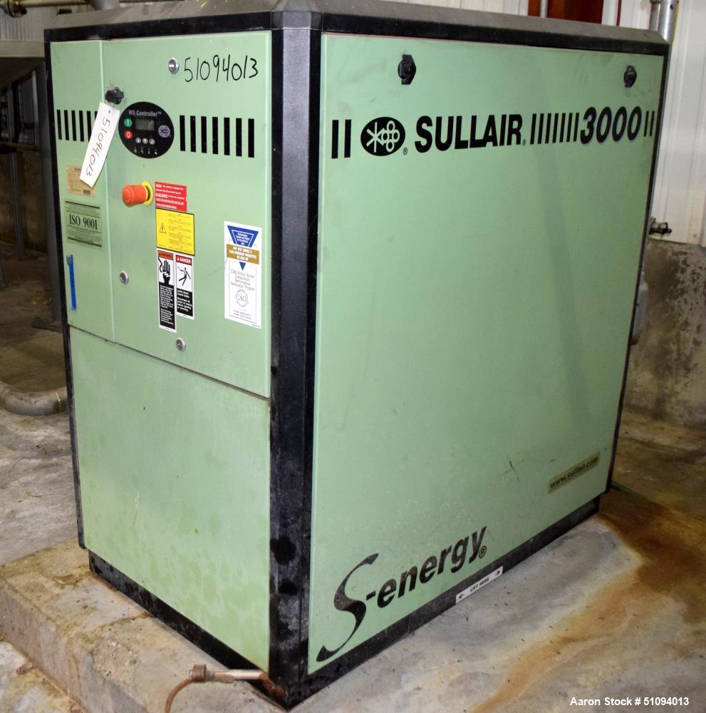 Used- Sullair S-Energy 3000 Air Cooled Lubricated Rotary Screw Air Compressor