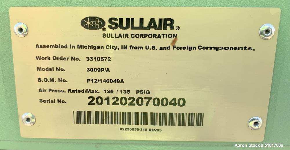 Sullair 3000P Series Rotary Screw Compressor