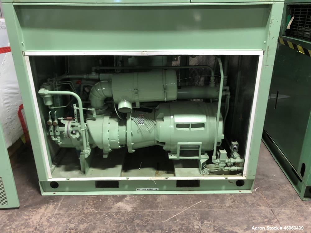 Unused- Sullair Rotary Screw Compressor, Model LS-16. Approximately 370 acfm capacity at 100psi. Driven by a 75hp motor. Includes Air Dryer, Model SRD400.