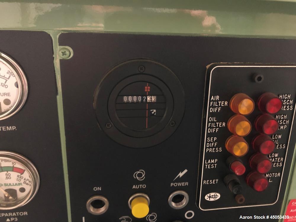 Unused- Sullair Rotary Screw Compressor, Model LS-16. Approximately 370 acfm capacity at 100psi. Driven by a 75hp motor. Includes Air Dryer, Model SRD400.