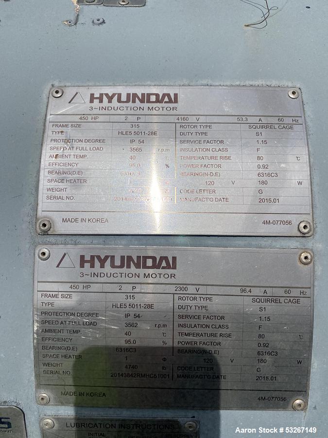 Used Howden WRVH20416526 Rotary Screw Compressor Package – 400 HP Industrial Gas Compressor