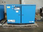 Used Kobelco air compressor, KNW series, model KNW1-B/H/S, two stage, water cooled, 125 hp, 460 volt, 150 psig, 504 cfm with controls, serial# 94E0679. PRICE INCLUDES A 15% BUYERS PREMIUM.