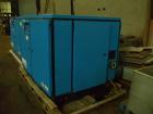 Used Kobelco air compressor, KNW series, model KNW1-B/H/S, two stage, water cooled, 125 hp, 460 volt, 150 psig, 504 cfm with controls, serial# 94E0679. PRICE INCLUDES A 15% BUYERS PREMIUM.