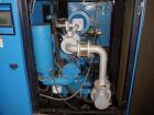 Used Kobelco air compressor, KNW series, model KNW1-B/H/S, two stage, water cooled, 125 hp, 460 volt, 150 psig, 504 cfm with controls, serial# 94E0679. PRICE INCLUDES A 15% BUYERS PREMIUM.