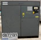 USED: Atlas Copco Stationary Rotary Screw Compressor, model GA55W. Rated max 132 psi, water cooled. Capacity approximately 3...