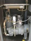 USED: Atlas Copco Stationary Rotary Screw Compressor, model GA55W. Rated max 132 psi, water cooled. Capacity approximately 328 cfm at 125 psi. Driven by a 75 hp, 3/60/230/460 volt, 3550 rpm motor. Un...