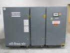 Used Atlas Copco Water Cooled Oil Free Rotary Screw Compressor, Model ZR250. Rated 1100 CFM, 125 psi. Driven by a 300hp, 460 volt motor. Includes an Atlas Copco MD600 air dryer, serial# AIF088363, an...
