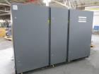 Used Atlas Copco Water Cooled Oil Free Rotary Screw Compressor, Model ZR250. Rated 1100 CFM, 125 psi. Driven by a 300hp, 460 volt motor. Includes an Atlas Copco MD600 air dryer, serial# AID011985, an...