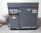 Used Atlas Copco Oil Free Air Compressor, Model ZT22. 30hp, 125 psi, 113 cfm with controls, 15865 hours, serial# AIF021152. With Pioneer dual desiccant air dryer, model PHL-100, rated 100 psi at 110 ...