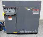 Used Atlas Copco Oil Free Air Compressor, Model ZT22. 30hp, 125 psi, 113 cfm with controls, 21013 hours, serial# AIF021153 with Pioneer dual desiccant air dryer, model PHL-100, rated 100 psi at 110 c...