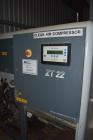 Used Atlas Copco Oil Free Rotary Screw Compressor, Model ZT 22. Air cooled, 117.2 CFM at 124 psi. Driven by a 30hp motor. Includes an Elektronikon controller. Serial# AII705773, built 2006.