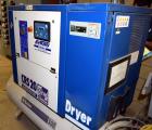 Used FIAC Encapsulated Rotary Screw Air Compressor, Model CRSD 20/500. 65 CFM, driven by an approximate 20hp motor. Includes an air dryer, and receiving tank. Serial# BG-62641, built 2007.