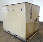 Used Curtis RS Series Rotary Screw Compressor, Model R/S-150D-A/E-E75G. Air cooled, rated 706 cfm at 125 psi. Driven by a 150 hp, 3/60/460 volt, 1780 rpm motor.  Includes a control panel and sound en...