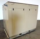 Used Curtis RS Series Rotary Screw Compressor, Model R/S-150D-A/E-E75G. Air cooled, rated 706 cfm at 125 psi. Driven by a 150 hp, 3/60/460 volt, 1780 rpm motor.  Includes a control panel and sound en...