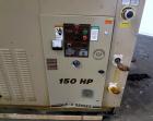 Used Curtis RS Series Rotary Screw Compressor, Model R/S-150D-A/E-E75G. Air cooled, rated 706 cfm at 125 psi. Driven by a 150 hp, 3/60/460 volt, 1780 rpm motor.  Includes a control panel and sound en...