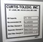 Used Curtis RS Series Rotary Screw Compressor, Model R/S-150D-A/E-E75G. Air cooled, rated 706 cfm at 125 psi. Driven by a 150 hp, 3/60/460 volt, 1780 rpm motor.  Includes a control panel and sound en...