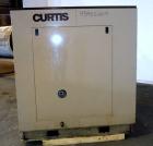 Used Curtis RS Series Rotary Screw Compressor, Model R/S-150D-A/E-E75G. Air cooled, rated 706 cfm at 125 psi. Driven by a 150 hp, 3/60/460 volt, 1780 rpm motor.  Includes a control panel and sound en...