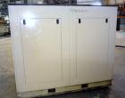 Used Curtis RS Series Rotary Screw Compressor, Model R/S-150D-A/E-E75G. Air cooled, rated 706 cfm at 125 psi. Driven by a 150 hp, 3/60/460 volt, 1780 rpm motor.  Includes a control panel and sound en...