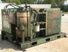 Used Gardner Denver Rotary Screw Compressor, Model EDEQJB-AAGA99C, air cooled. Approximately 221 cfm at 100 psi at 4795 rpm. Driven by a 50 hp, 3/60/460 volt, 1725 rpm motor. Unit includes control pa...