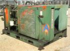 Used Gardner Denver Rotary Screw Compressor, Model EDEQJB-AAGA99C, air cooled. Approximately 221 cfm at 100 psi at 4795 rpm. Driven by a 50 hp, 3/60/460 volt, 1725 rpm motor. Unit includes control pa...