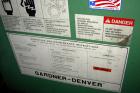 Used Gardner Denver Rotary Screw Compressor, Model EDEQJB-AAGA99C, air cooled. Approximately 221 cfm at 100 psi at 4795 rpm. Driven by a 50 hp, 3/60/460 volt, 1725 rpm motor. Unit includes control pa...