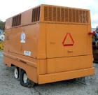 USED: Gardner Denver portable diesel air compressor, approximate 8000 cfm. 70 gallon fuel tank, tandem axle trailer with pintle hitch, 1300 hours on meter.