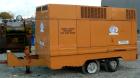 USED: Gardner Denver portable diesel air compressor, approximate 8000 cfm. 70 gallon fuel tank, tandem axle trailer with pintle hitch, 1300 hours on meter.