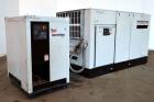 Used Ingersoll-Rand Air Cooled Rotary Screw Air Compressor, Model SSR-EP125. Capacity 571 CFM, rated operating pressure 125 psig, maximum discharge pressure 128 psig, maximum modulate pressure 135 ps...