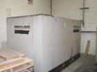 USED: Ingersoll-Rand SSR-EP200 rotary screw compressor. Size 200 hp. Capacity 892 cfm, single stage unit. Rated operating pressure 125 psi. Max discharge pressure 128 psi. Max modulate pressure 135 p...