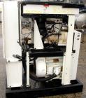 USED: Ingersoll Rand rotary screw compressor, model SSR-EP50SE, aircooled. Approx 198 scfm, operating 125 psi. Driven by a 50 hp, 3/60/230/460 volt, 3450 rpm motor. Includes an IR Intellisys digitalc...