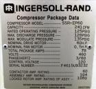 Used Ingersoll-Rand Air Cooled Rotary Screw Air Compressor, Model SSR-EP60