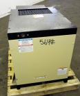 Used Ingersoll-Rand Unigy Rotary Screw Air Compressor, Model UNI-15-150-H. Capacity 53 CFM, rated operating pressure 125psi. Driven by a 12.5kw (15hp), 400 volt motor. Includes a sound enclosure. Bui...