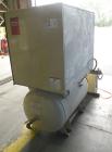 Used Ingersoll-Rand Single Stage Rotary Screw Compressor, Model UP6-10-150. 34 cfm at 150 psi. Air cooled. Driven by a 10 hp, 3/60/203/460 volt, 3515 rpm motor. Mounted on a reciever tank, includes a...
