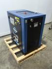 Used Kaishan Deltech Single Stage Rotary Air Compressor, Model KRSB-7.5. 24CFM. Driven by a 5.5kw (7.5hp) 3/60/208-230/460v 3540rpm motor. Rated 125 psi discharge pressure, Serial# 407682, built 2022...