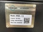 Used Kaishan Deltech Single Stage Rotary Air Compressor, Model KRSB-7.5. 24CFM. Driven by a 5.5kw (7.5hp) 3/60/208-230/460v 3540rpm motor. Rated 125 psi discharge pressure, Serial# 407682, built 2022...
