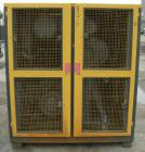 USED: Kaeser stationary rotary screw compressor, model DS140, aircooled. Capacity approximately 520 cfm at 110 psi. Driven by a 100 hp,3/60/460 volt motor. Unit includes a control panel. Skid mounted...