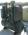 USED: Quincy rotary screw tank mounted air compressor, model QST HANA31K. Approx 176 acfm at 100 psig. Air cooled. Air/oil reservoir. Driven by a 40 hp, 3/60/230/460 volt, 1750 rpm motor. Mounted on ...