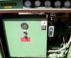 USED: Sullair single stage rotary screw compressor, model 10-25AC/AC 24KT, air cooled. Rated 105 cfm at 115/125 psig. Driven by a 25 hp, 3/60/230/460 volt, 1750 rpm motor. Includes sound enclosure an...