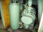 Used Sullair Rotary Screw Air Compressor, model LS-10. Approximately 111 cfm at 100 psig. Approximately 100 psi, and a 25 hp motor. Includes a sound enclosure. Missing controls, 51094 hours on meter....