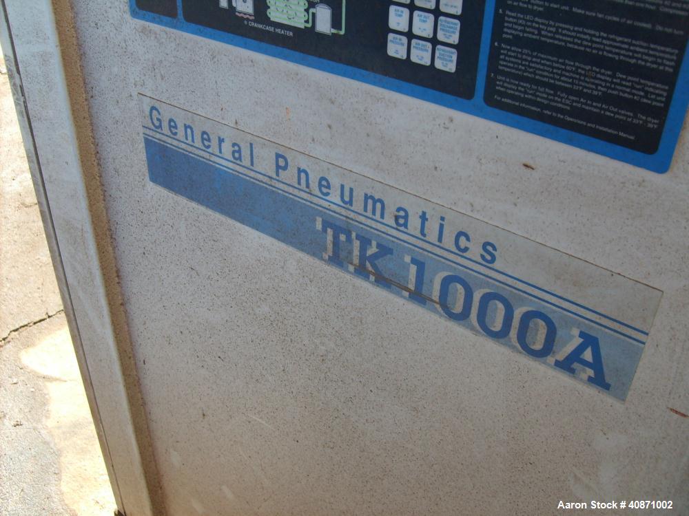 Used General Pneumatic Compressed Air Dryer, Model TK1000A