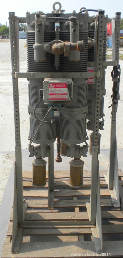 Used Graham-White Manufacturing Company "Five-In-One" Air System, Model D28A11. Operating pressure 75 PSIG to 150 PSIG. Standard operating temperature between 40 - 150 Degrees F. Specified for 40 SCF...