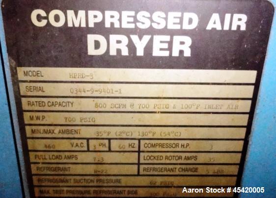Used Hankison High Pressure Air Dryer, Model HPRD-3