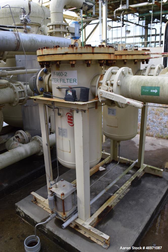 Used Ingersoll-Rand Heated Blower Desiccant Dryer, Model HB50004HN49S, Inlet Capacity 5000 SCFM. Desiccant 1633 kg per tower, 3/60/460 volt, maximum inlet air 150 psi at 120 degrees F. Serial# 525722...