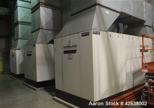 Used Ingersoll-Rand air compressor, model SSR-EPE300-2S, 300 hp, air cooled, manufactured 1994.